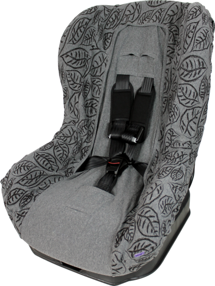 [Dooky] Car Seat Protector Cover 1 with Separate Headrest Cover, Washable, Breathable Cotton (Suitable for 9-18kg)