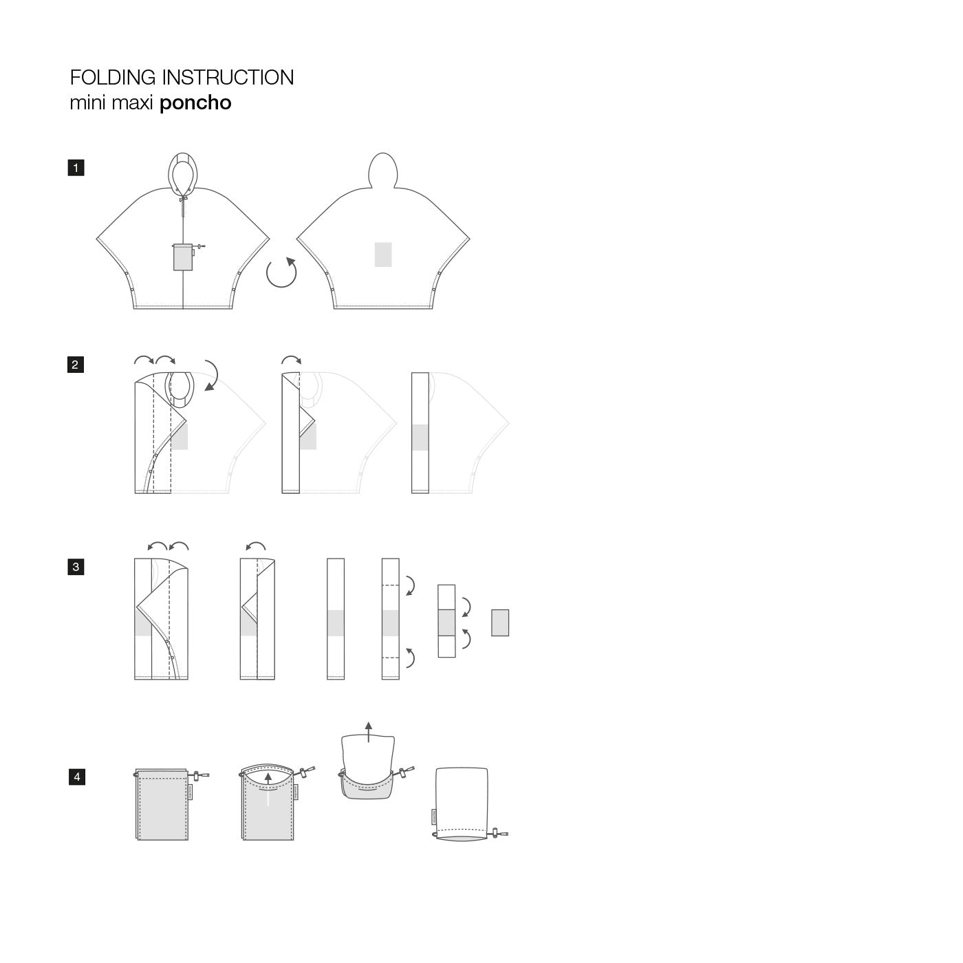 Mini Maxi Poncho Raincoat