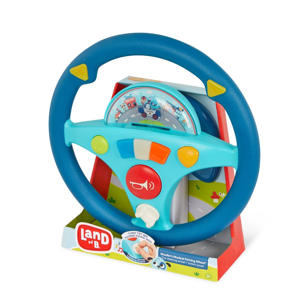 Woofer’s Musical Driving Steering Wheel Toy