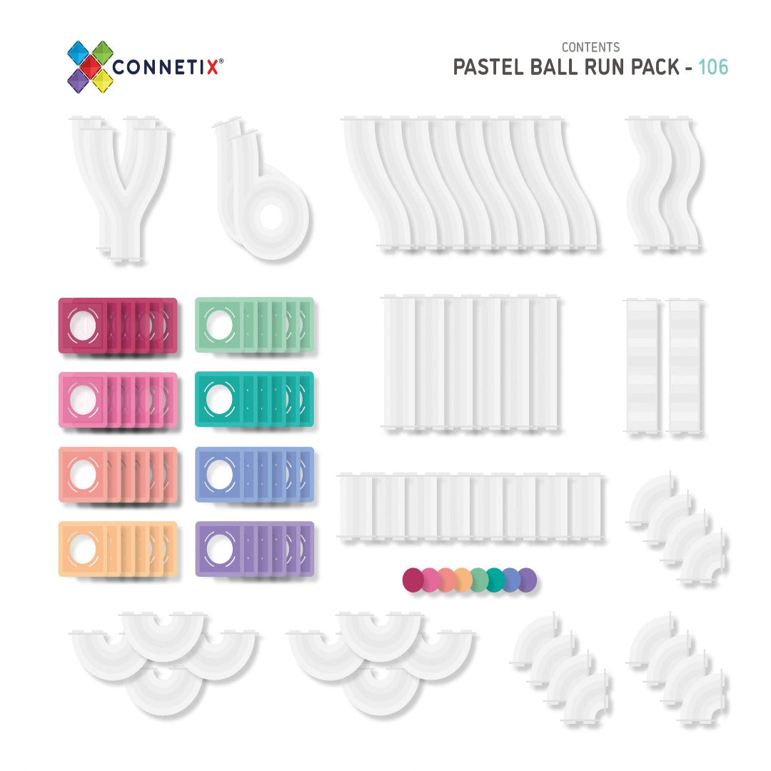 Pastel Ball Run Pack 106 Pcs