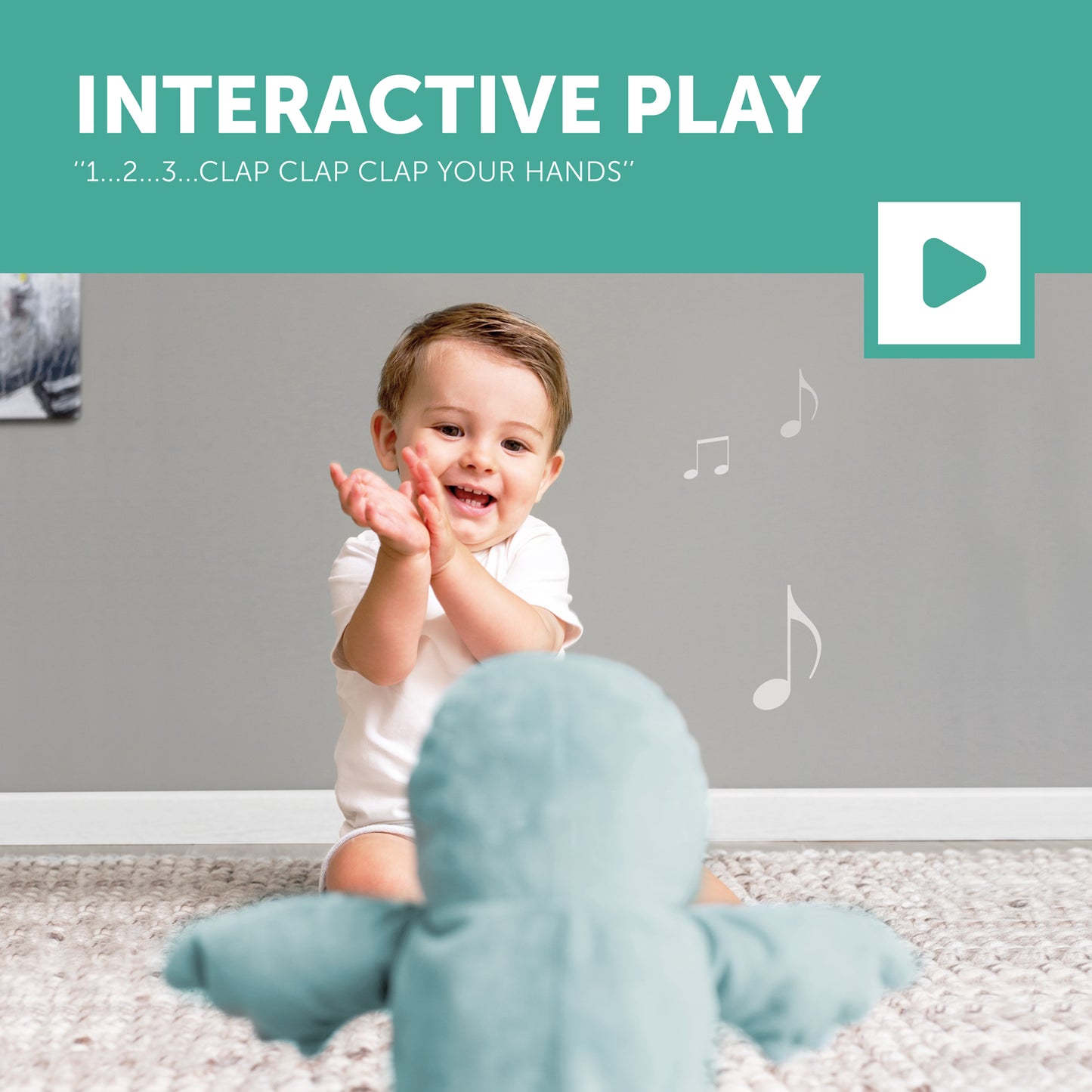 [Zazu] Timo the Toucan, Interactive Soft Toy with Clapping Hands and Sound