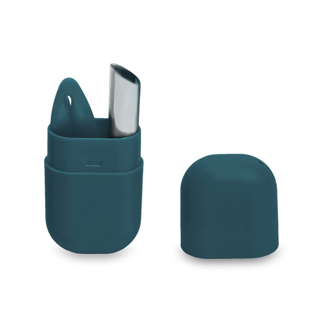 Morgen Stainless Steel Travel Cutleries Set + UiU Straw Set + Chubby Silicone Pouch XL (Bundle Set of 5)