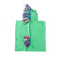 Tosco Green Unicorn Hooded Poncho Towel