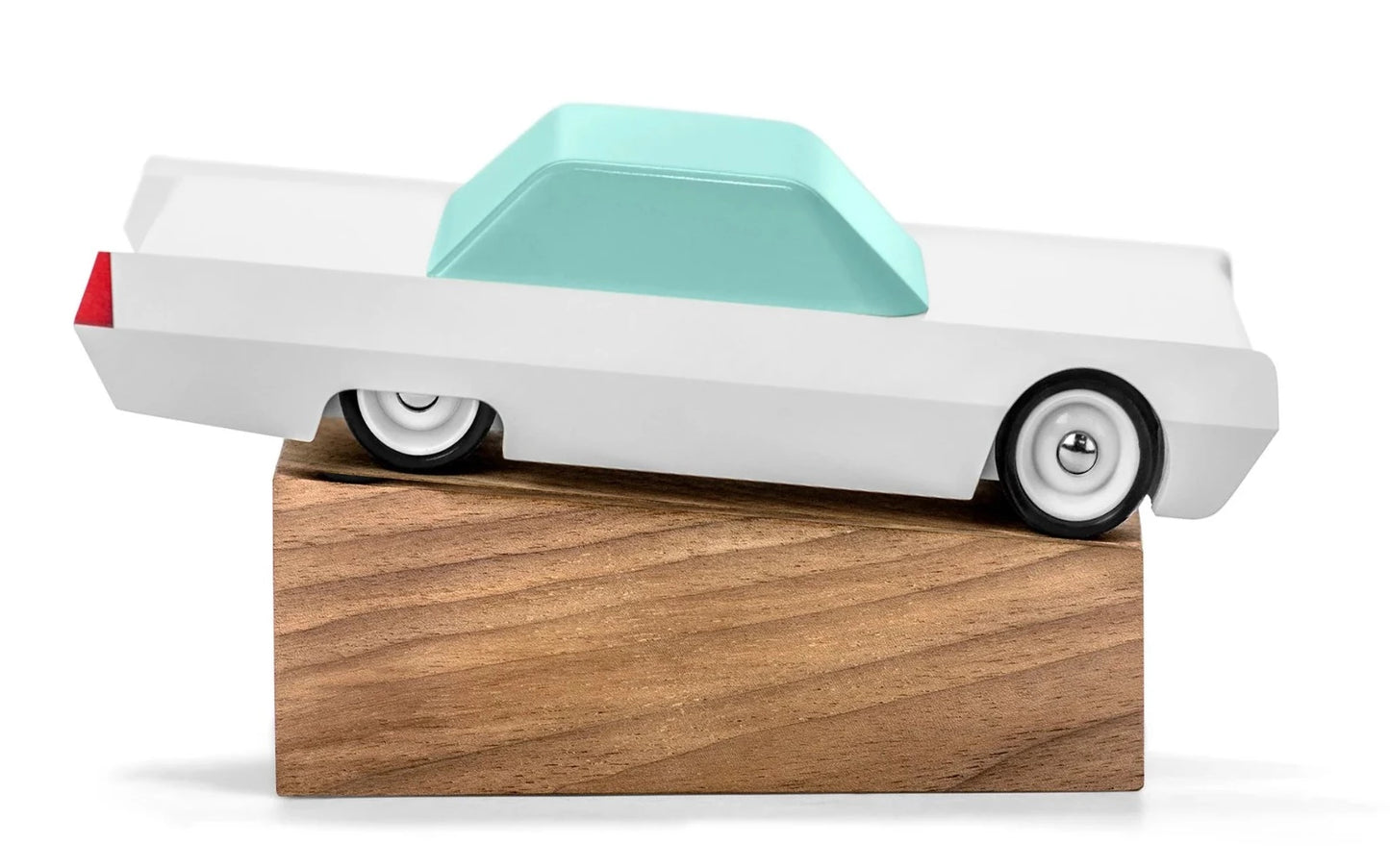 White Beast Wooden Toy Car