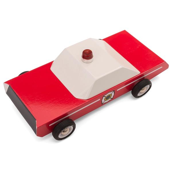 Fire Chief Wooden Toy Car