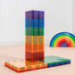 [Connetix Tiles] 42 Piece Rainbow Square Pack | Educational Magnetic Tiles Learning Toy