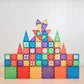 [Connetix Tiles] 60 Piece Rainbow Starter Pack | Educational Magnetic Tiles Learning Toy