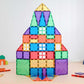 [Connetix Tiles] 102 Piece Rainbow Creative Pack | Educational Magnetic Tiles Learning Toy