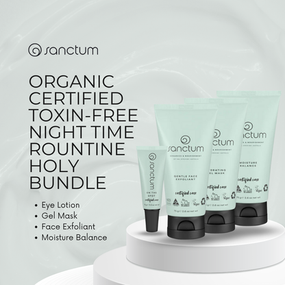 4-in-1 Organic Night Time Routine Holy Bundle | Oily, Combination, Acne-Prone Skin