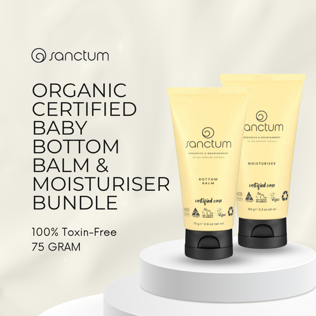 Baby Skincare Bundle of 2 | Organic Moisturiser & Bottom Balm