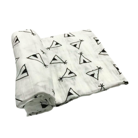 🎁 Baby Toddler Muslin Swaddle Blanket - Triangle Tent (100% off)