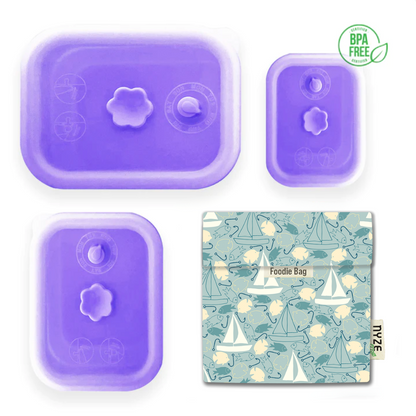 Purple / Boat & Fish