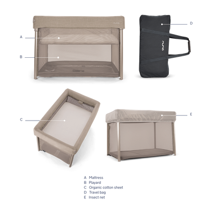 PAAL ™ Playard and Bassinet - Cedar Brown