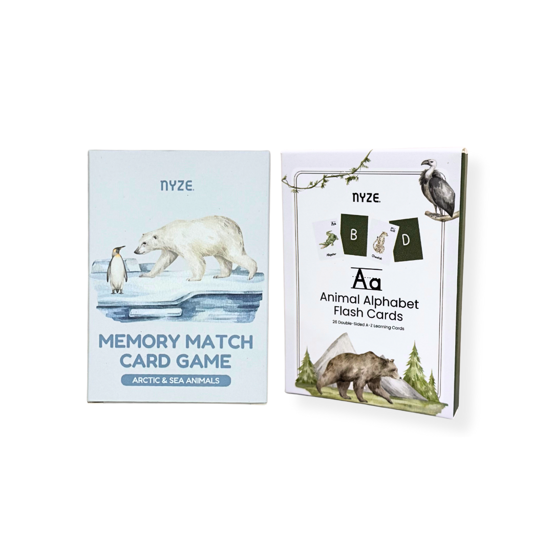 Early Learning Alphabet Flash Cards & Memory Card Game Bundle