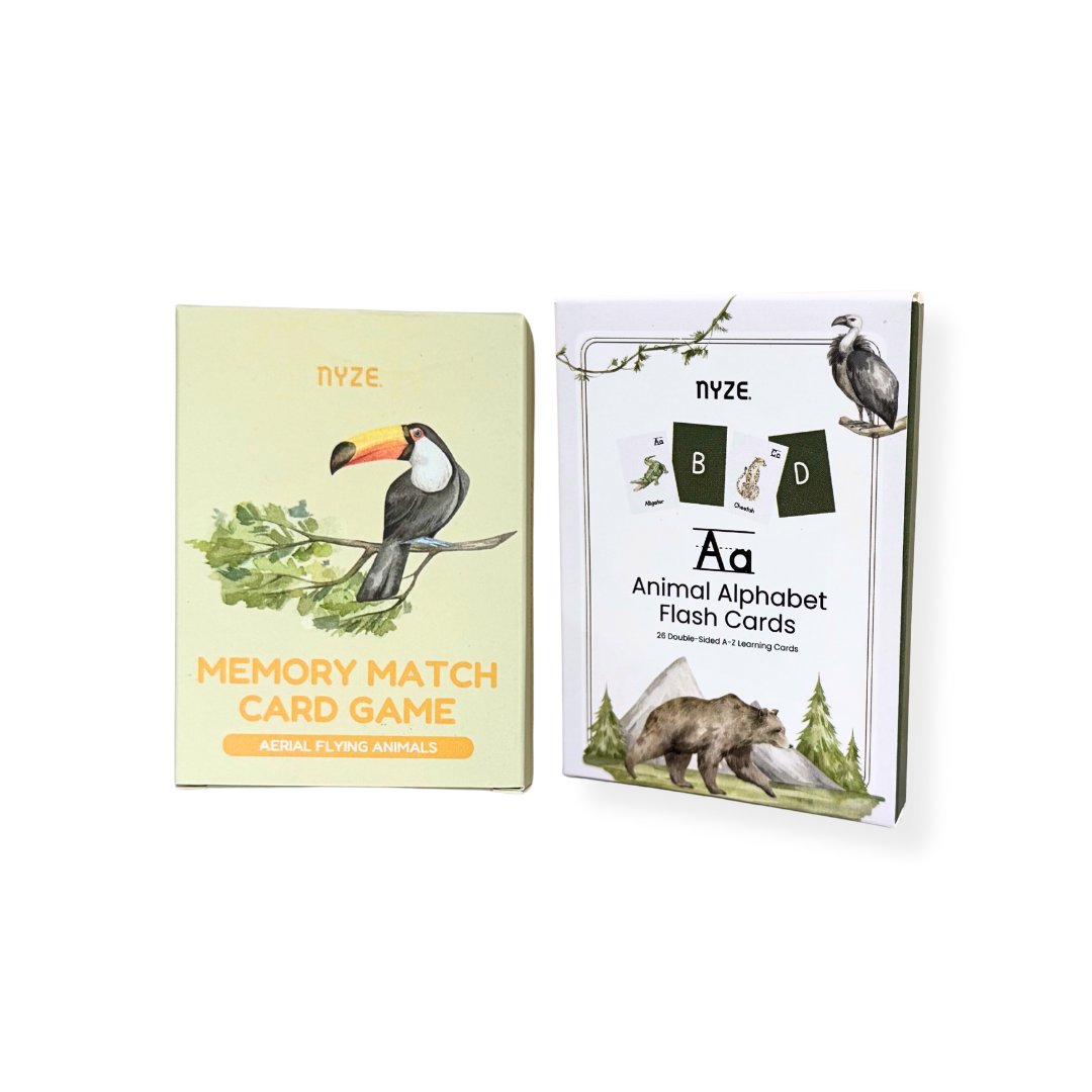 Early Learning Alphabet Flash Cards & Memory Card Game Bundle