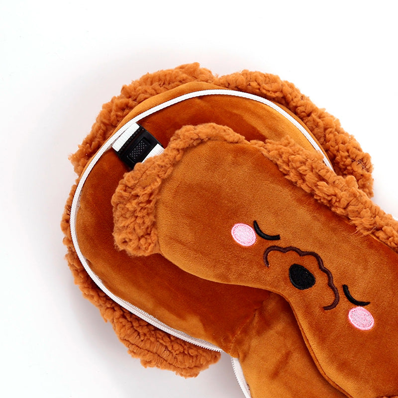 Kids Travel Pillow & Eye Mask - Gigi Poodle