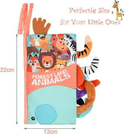 Baby Early Learning Cloth Book - Forest Animals