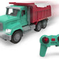 [Driven by Battat] Remote Control Micro Green Dump Truck with Realistic Lights and Sounds