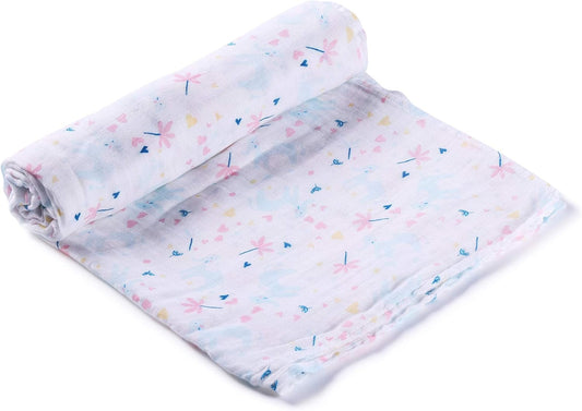 Baby Toddler Muslin Swaddle / Blanket - Floral