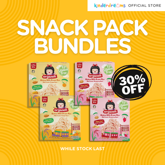 Quinoa with Brown Rice Mini Cracker Baby & Kids Snacks - All Flavour Bundle (Expiry: 21 Nov 2025)