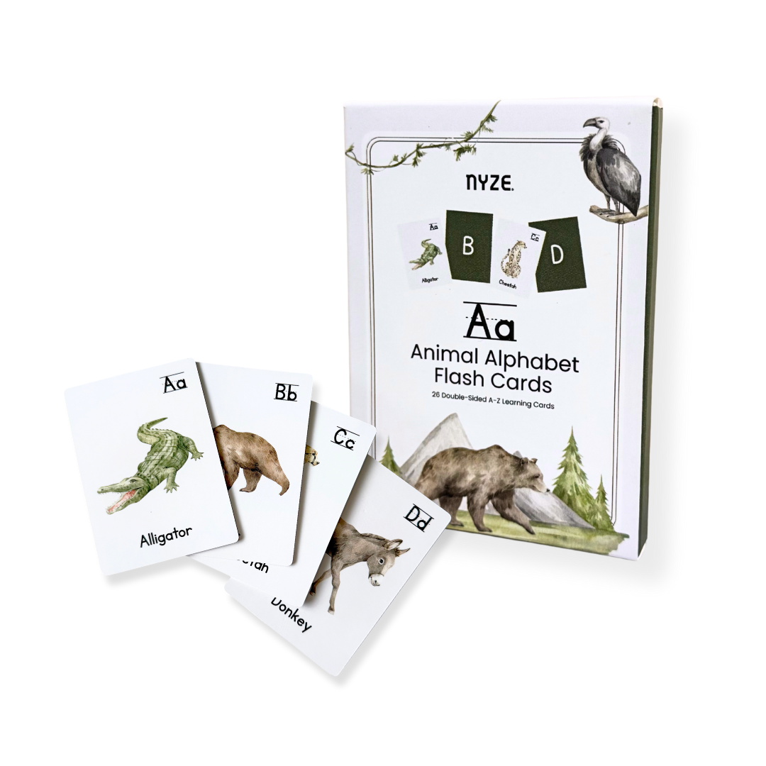 A-Z Animal Alphabet Learning Flash Cards – Kinder Dreams - Baby & Kids ...