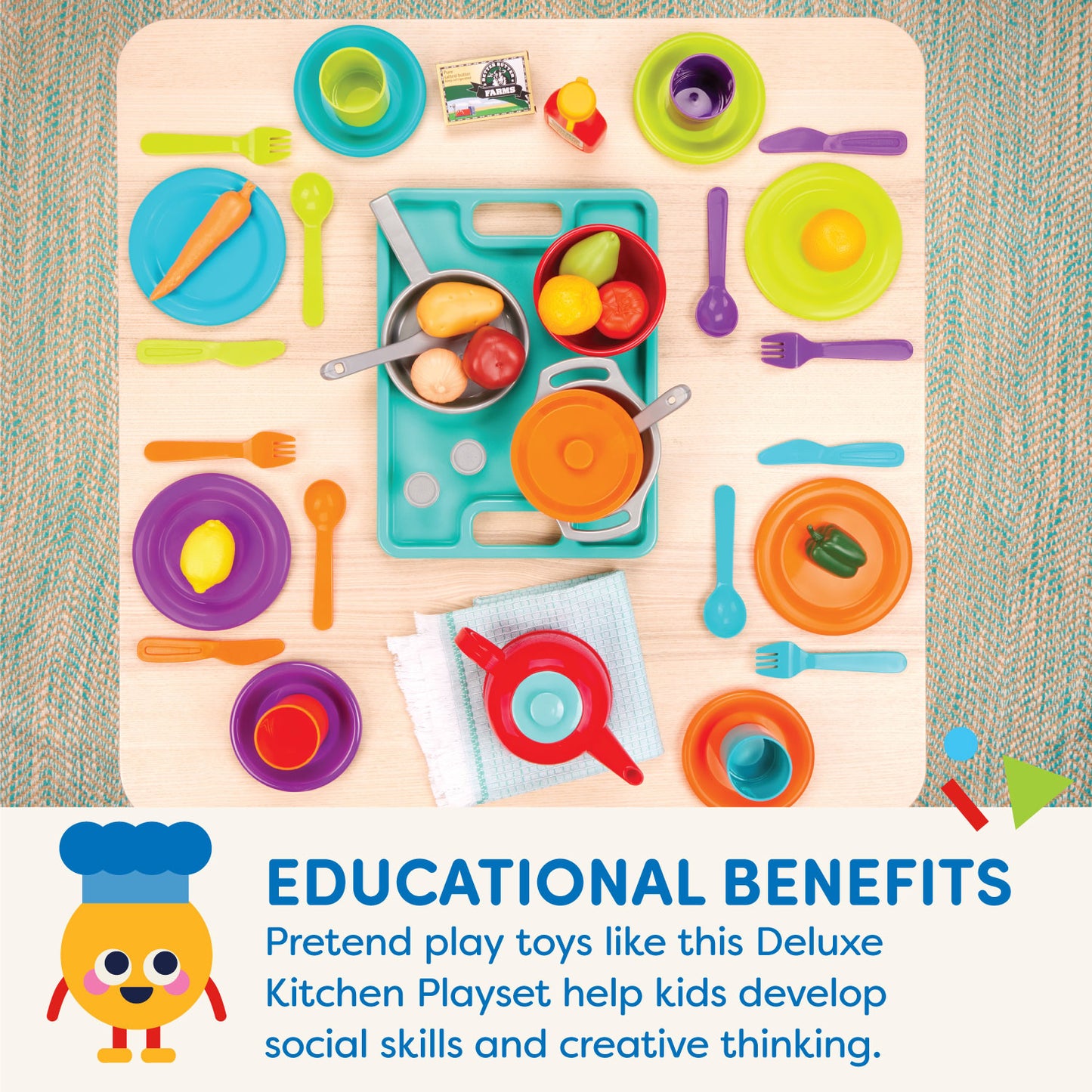 Deluxe Kitchen Playset (71pcs)