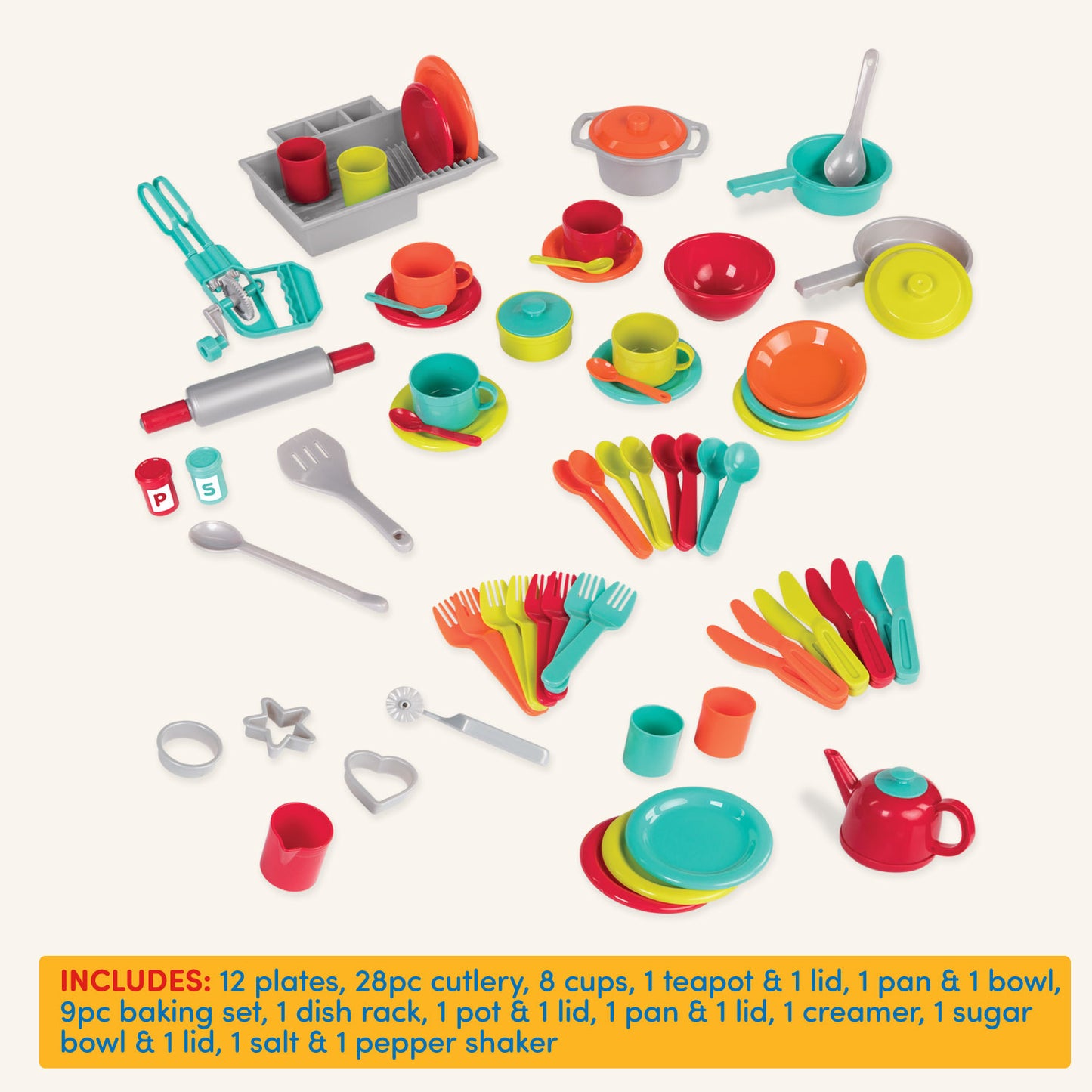 Deluxe Kitchen Playset (71pcs)