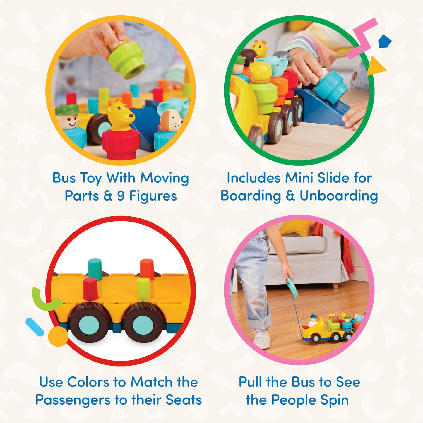 Spinning Toy Bus