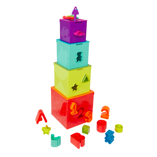 [ B. Toys by battat] Lock & Learn Activity Cubes