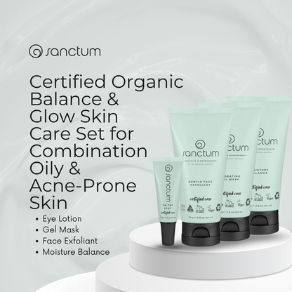 4-in-1 Balance & Glow Skincare Set | Suitable for Oily, Combination, Acne-Prone Skin