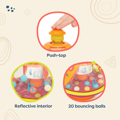 Poppitoppy - Ladybug Ball Popping Toy