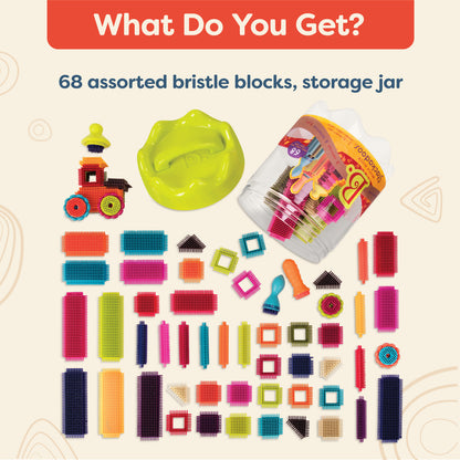 Bristle Block Stackadoos - Interlocking Building Blocks