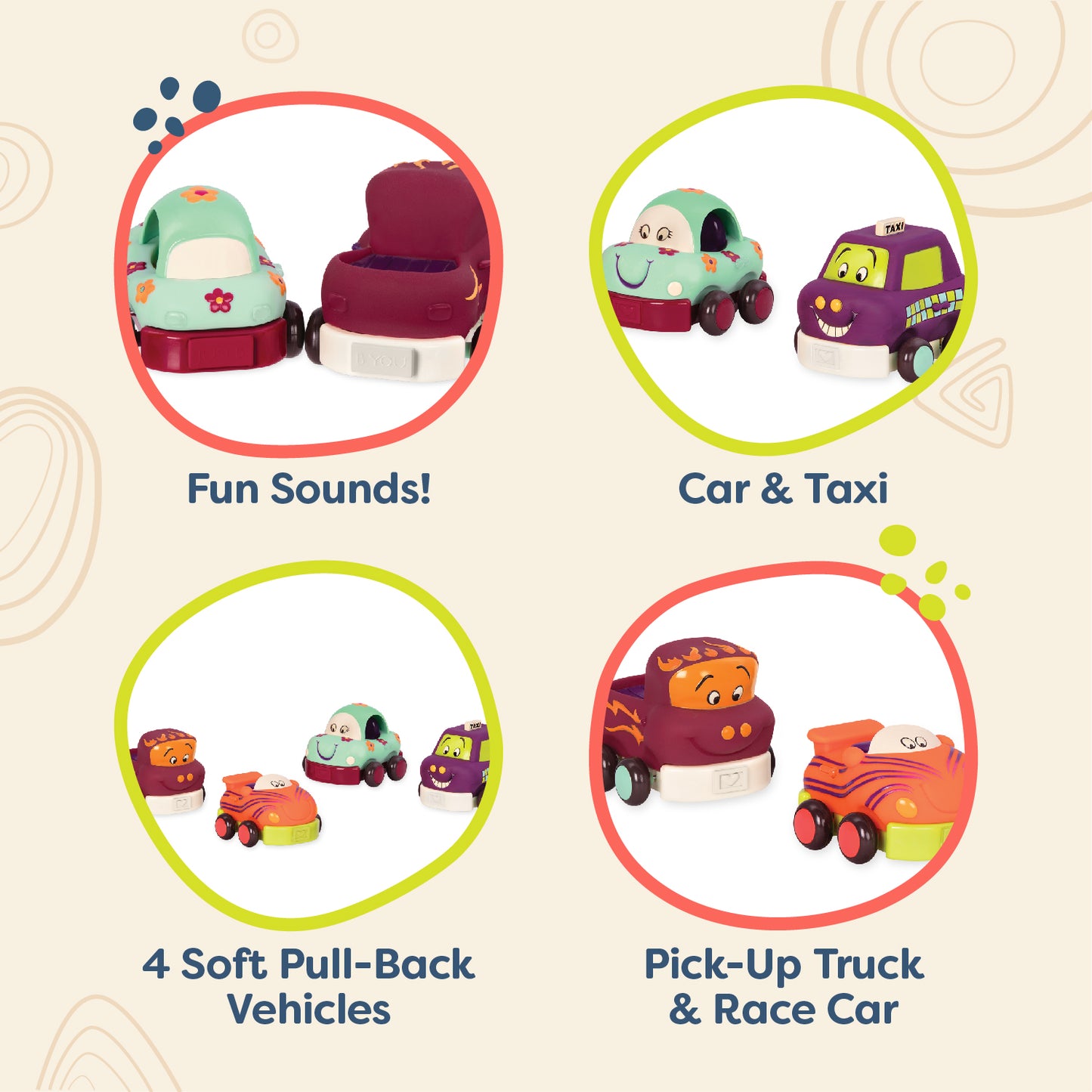 Wheeee-ls! Pull Back Cars