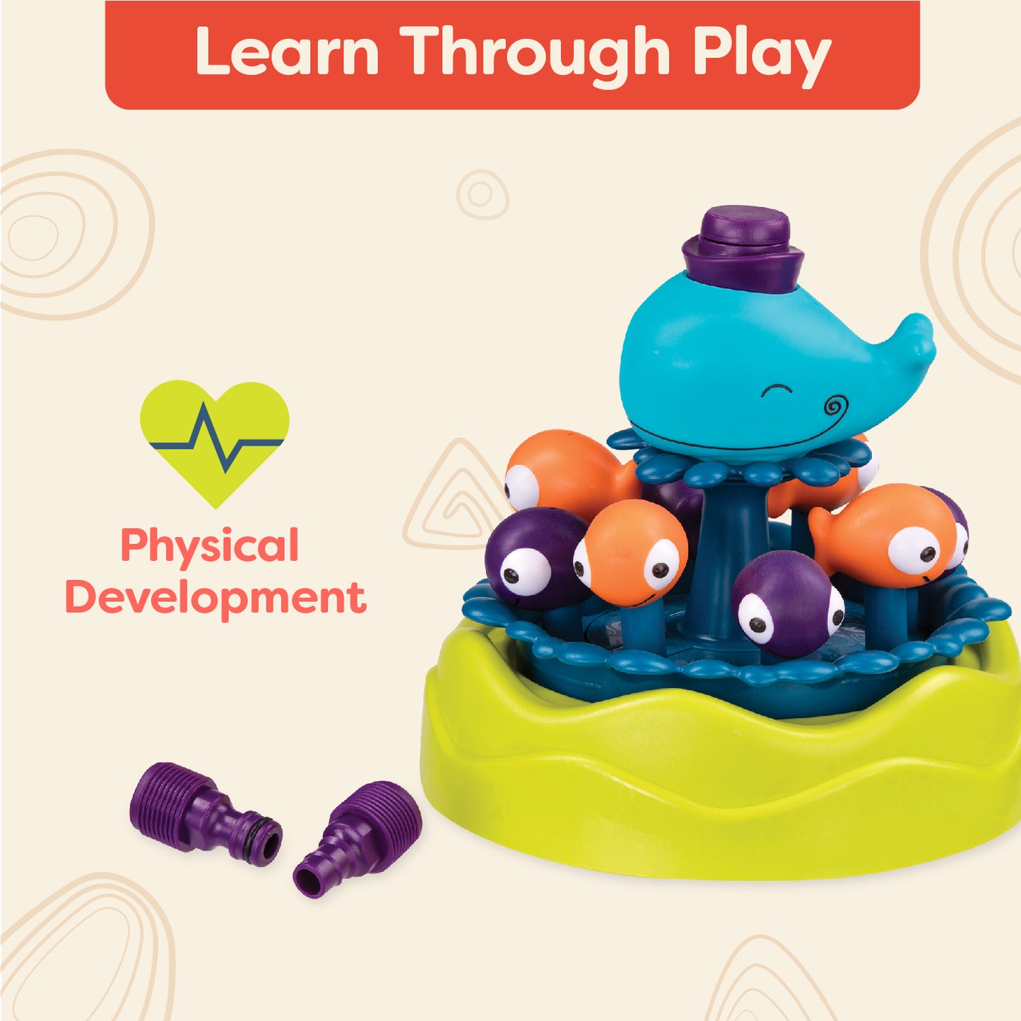 Whirly Whale Water Sprinkler