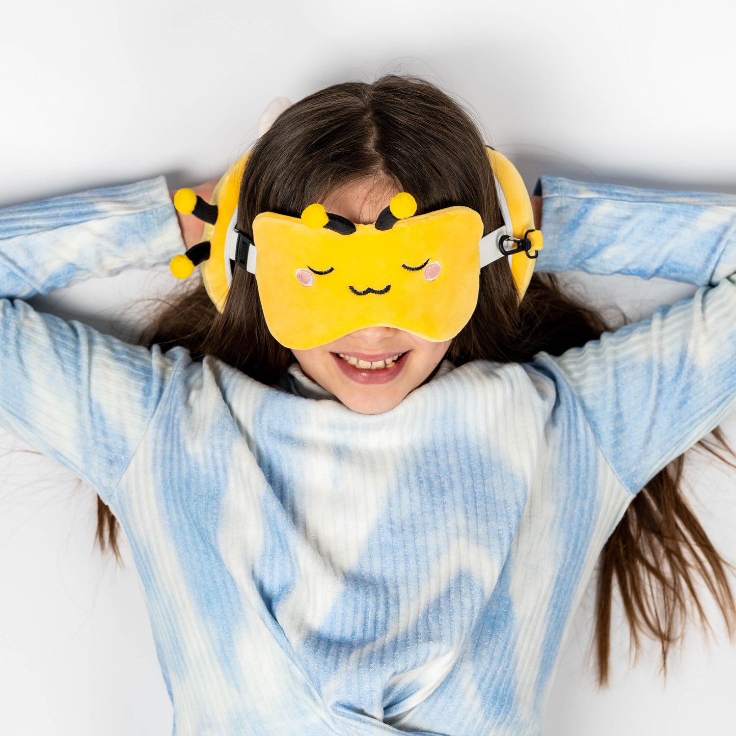 Kids Travel Pillow & Eye Mask - Bobby the Bee