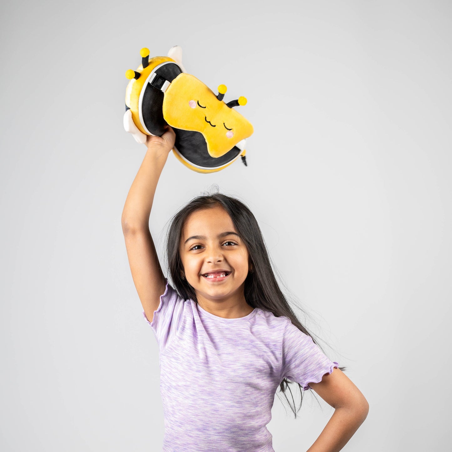 Kids Travel Pillow & Eye Mask - Bobby the Bee