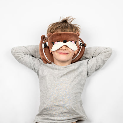 Kids Travel Pillow & Eye Mask - Henry the Otter