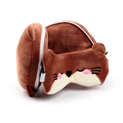 Kids Travel Pillow & Eye Mask - Henry the Otter