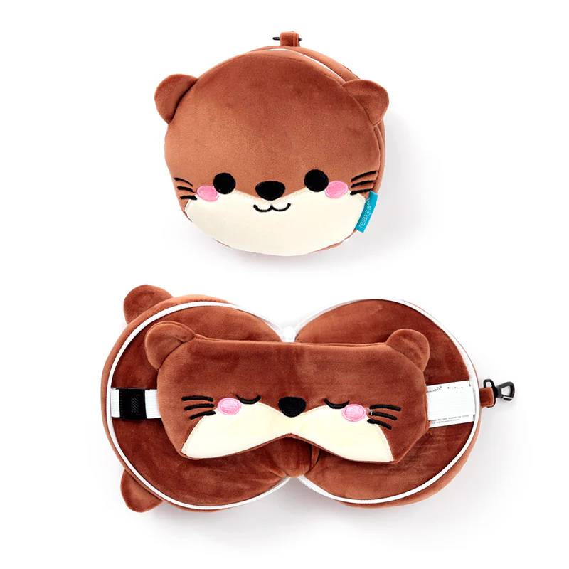 Kids Travel Pillow & Eye Mask - Henry the Otter