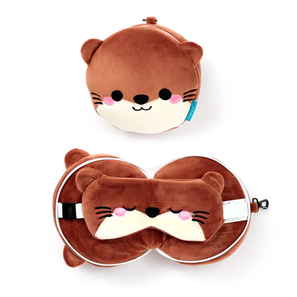 Kids Travel Pillow & Eye Mask - Henry the Otter