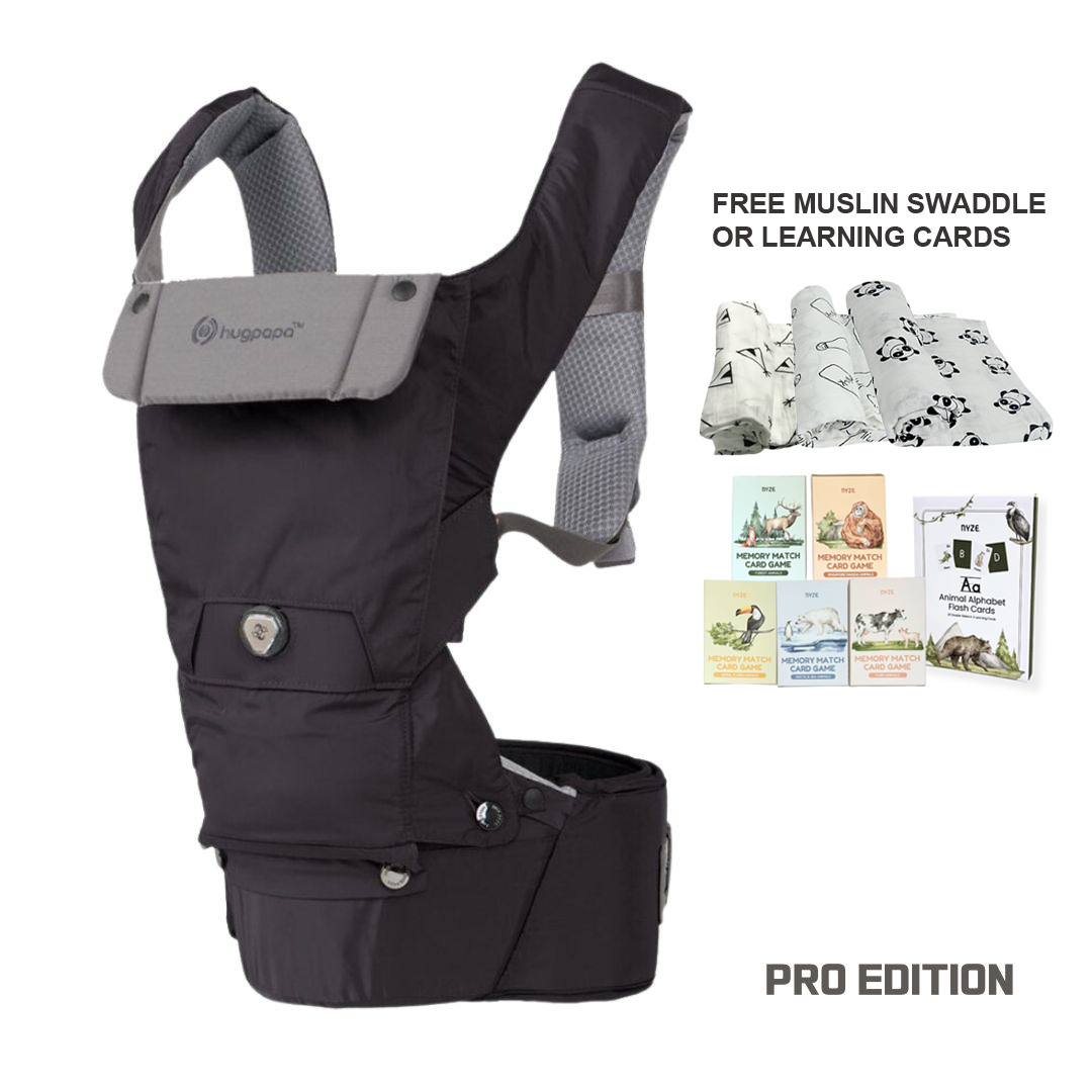 Dial-Fit BOA Pro Edition 3-in-1 Hip Seat Baby Carriers with Free Gift