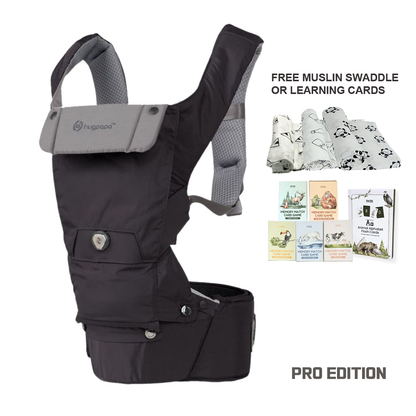 Dial-Fit BOA Pro Edition 3-in-1 Hip Seat Baby Carriers with Free Gift