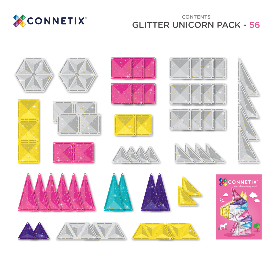 Glitter Unicorn Pack - 56 Pieces