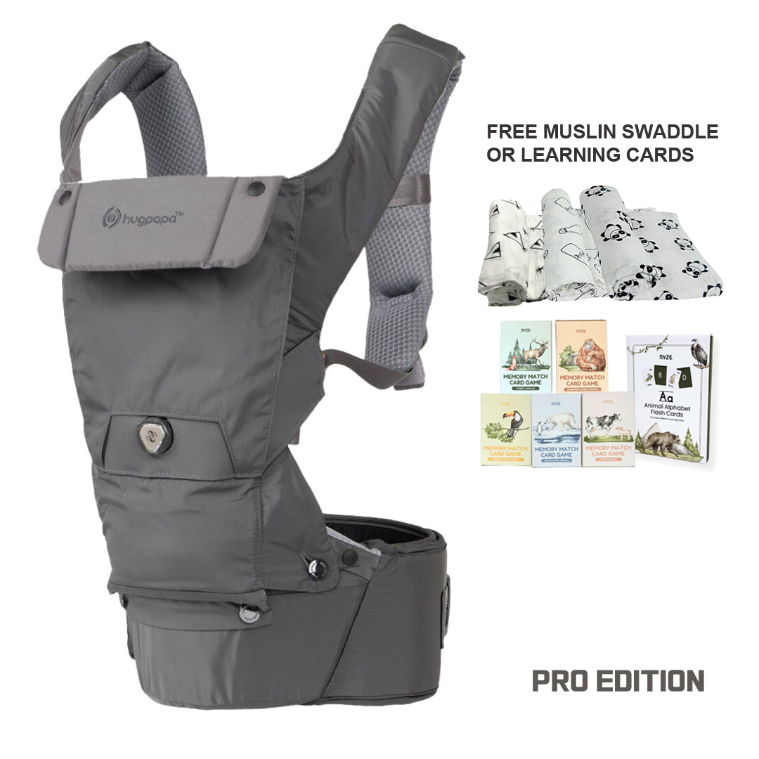 Dial-Fit BOA Pro Edition 3-in-1 Hip Seat Baby Carriers with Free Gift