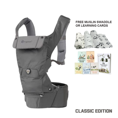 Classic 3-in-1 BOA Dial-fit Hip Seat Baby Carrier with Free Gift