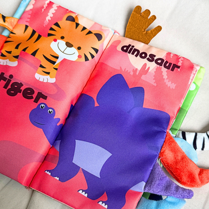 Baby Early Learning Cloth Book - Forest Animals