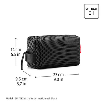 Extralite Cosmetic Case Pouch - Mesh Black