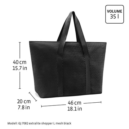 Extralite Shopper L Tote Bag - Mesh Black