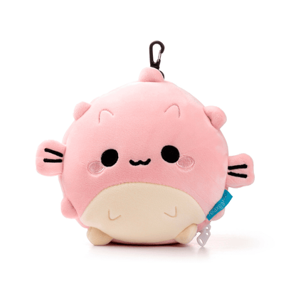 Kids Travel Pillow & Eye Mask - Puffer Fish