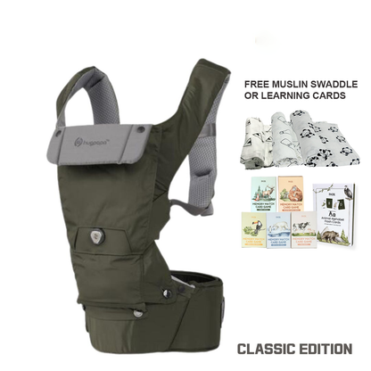 Classic 3-in-1 BOA Dial-fit Hip Seat Baby Carrier with Free Gift